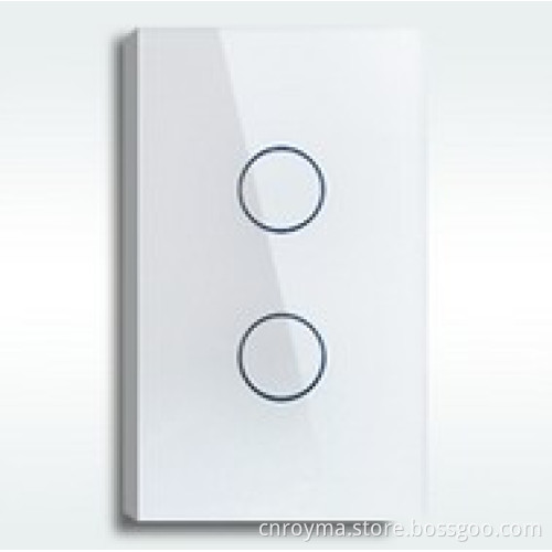 US model,2 keys touch wall switch with LED indicator, wall light switch+touch switch 2 way